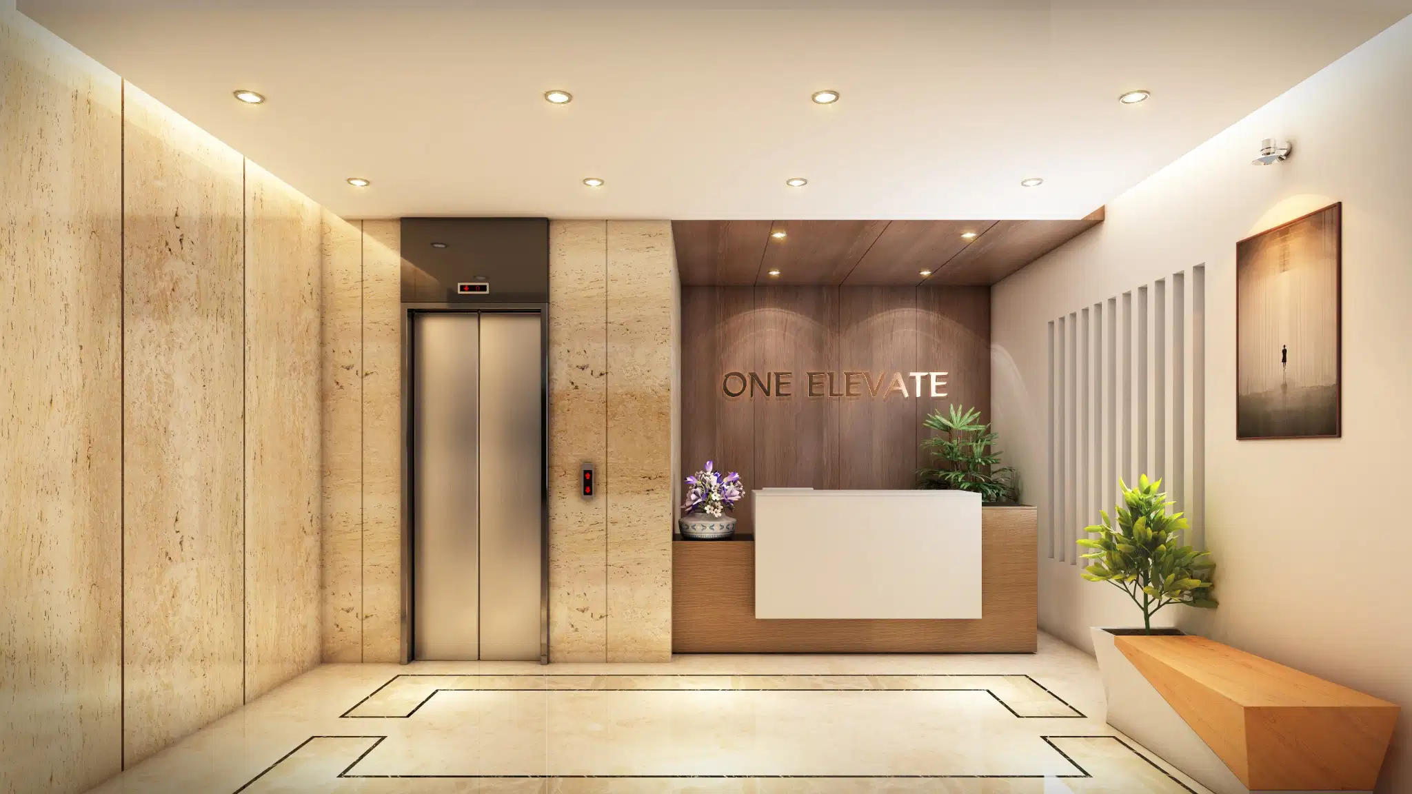 One Elevate Entrance Lobby